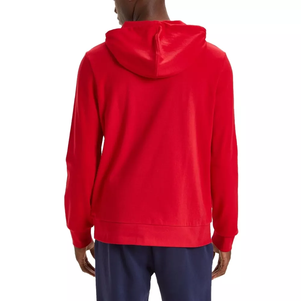Red Diadora hooded sweatshirt
