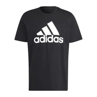 adidas essentials black t-shirt single jersey big logo 