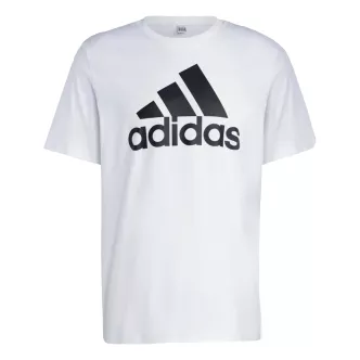 t-shirt bianca adidas essentials single jersey big logo 