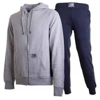 gray and blue Leone 1947 college tracksuit