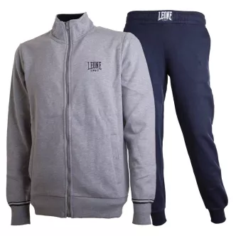 gray and blue tracksuit Leone 1947 college ash full zip