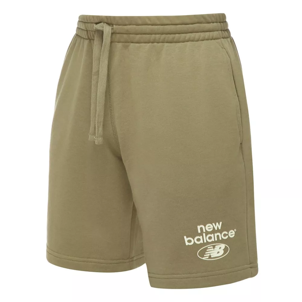 new balance essential mud french terry shorts