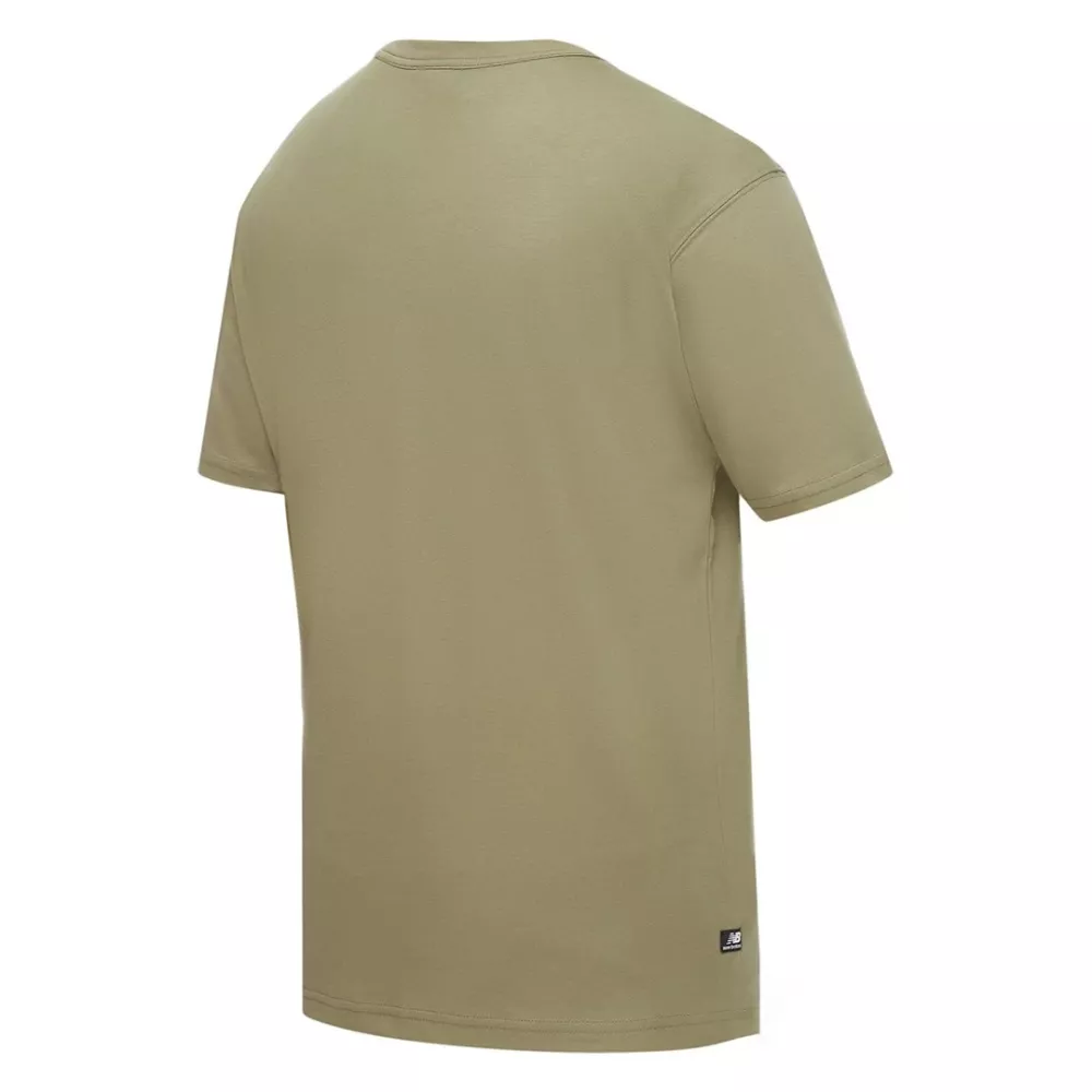 t-shirt new balance essential in cotone fango