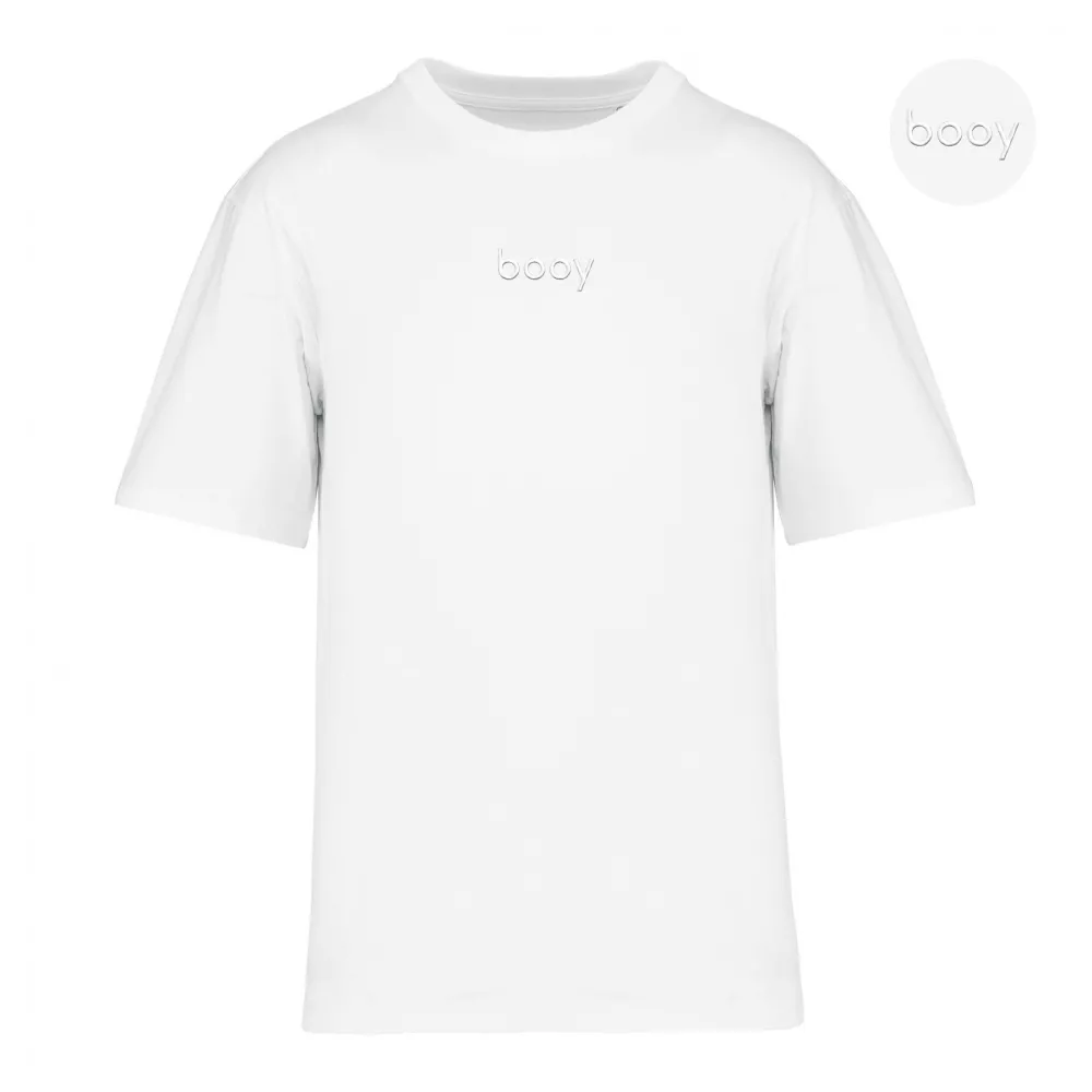 men's oversize booy 200g white t-shirt 