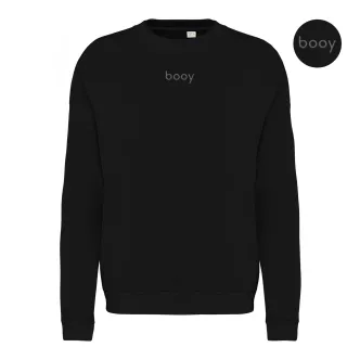 sweatshirt terry unisex booy black 280g