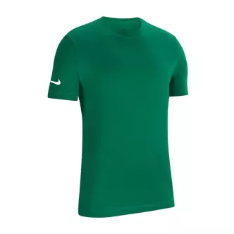green nike swoosh t-shirt on sleeve