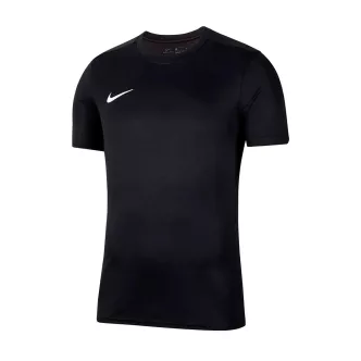 black nike t-shirt with small white swoosh