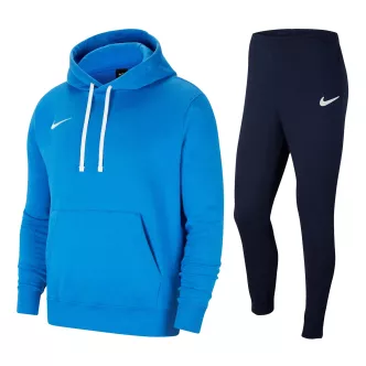 Tuta felpata Nike con con cappuccio royal e blu