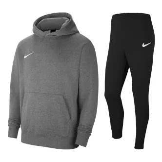 Gray nike tracksuit for kids with hood