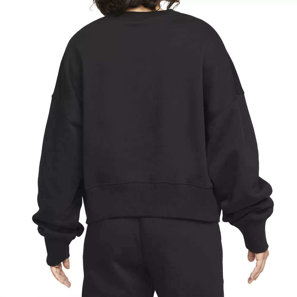 women's black oversized nike crewneck sweatshirt