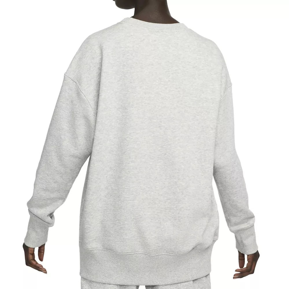 light gray women's oversized nike crewneck sweatshirt