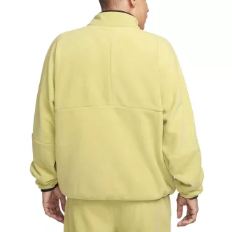 gold nike club fleece zip sweatshirt
