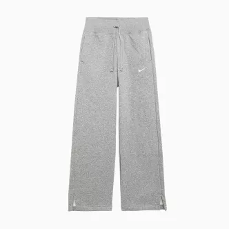 Pantaloni felpati zampa Nike oversize donna grigio 