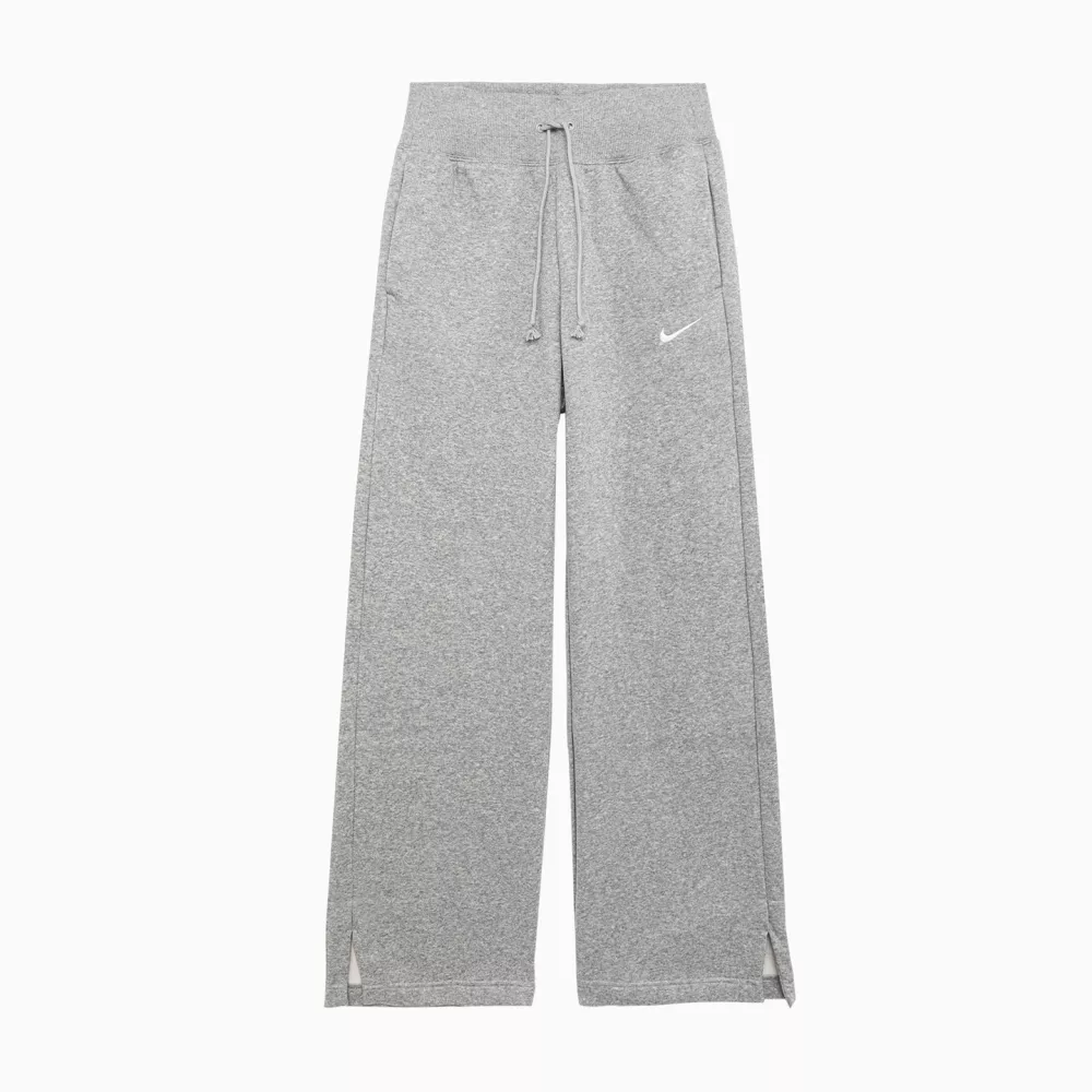 Pantaloni felpati zampa Nike oversize donna grigio 