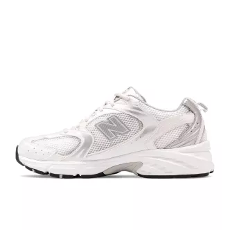 scarpa unisex new balance sneakers 530 bianco silver