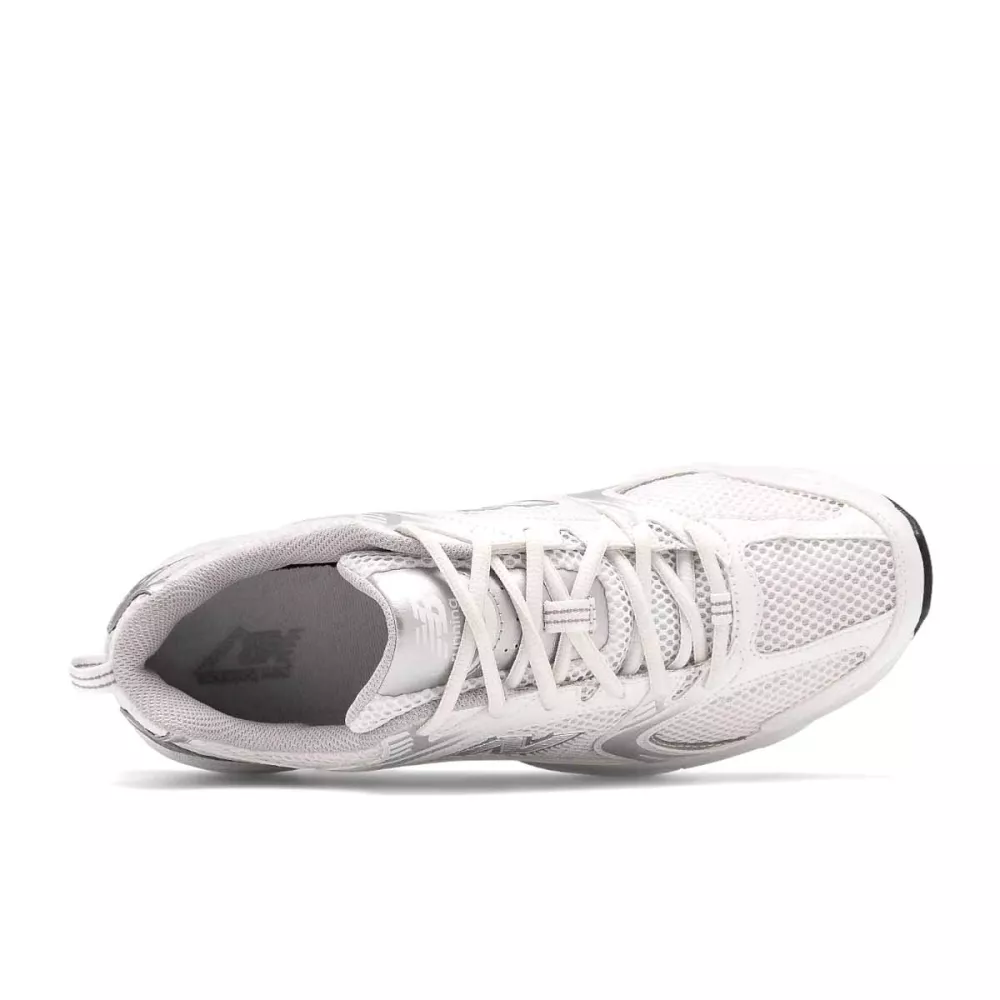 scarpa unisex new balance sneakers 530 bianco silver