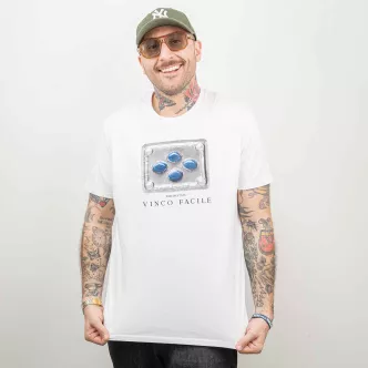 men's oversize vinco facile t-shirt 220g white